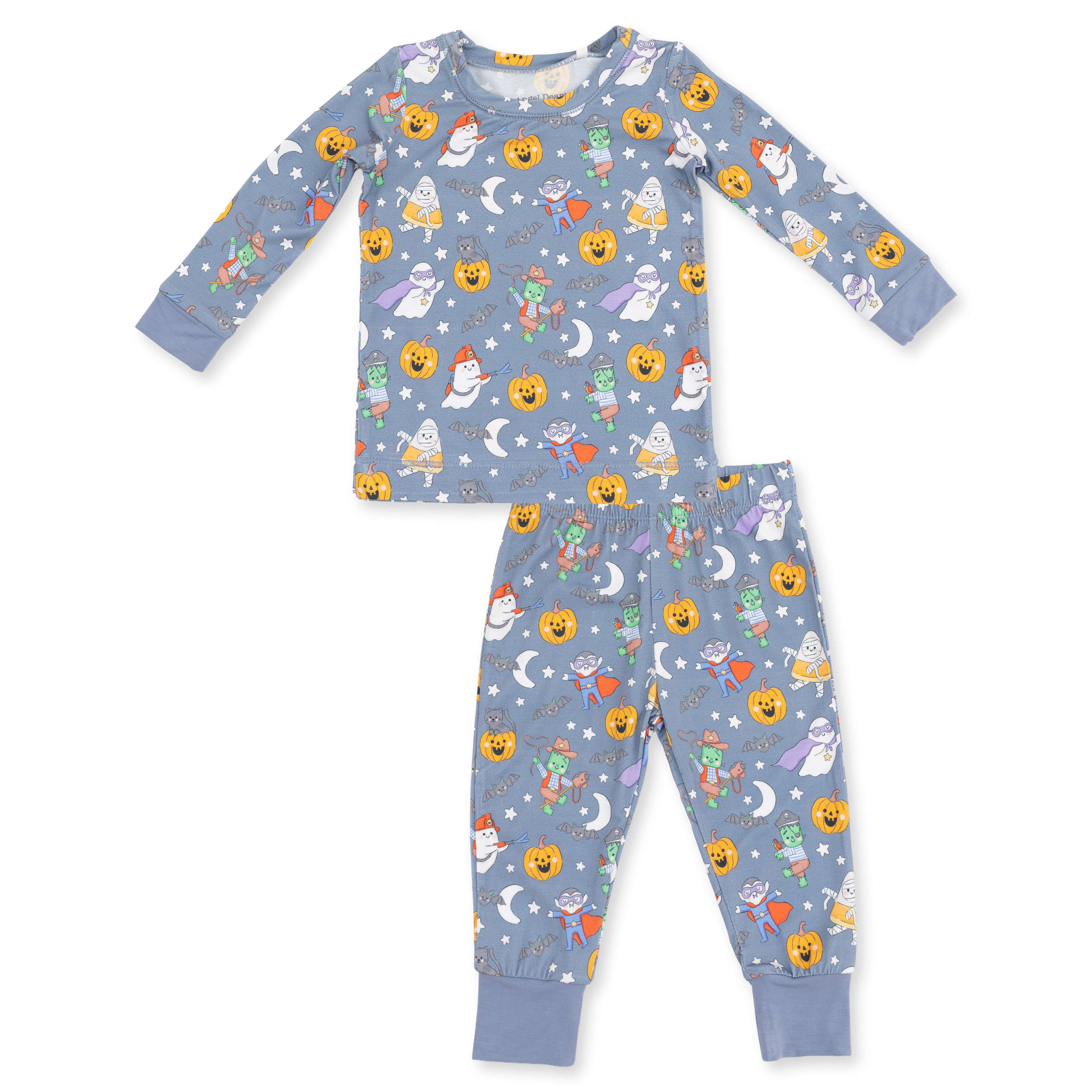 Halloween Monster Dress Up Blue - Long Sleeve Loungewear Set from Anderson Parker