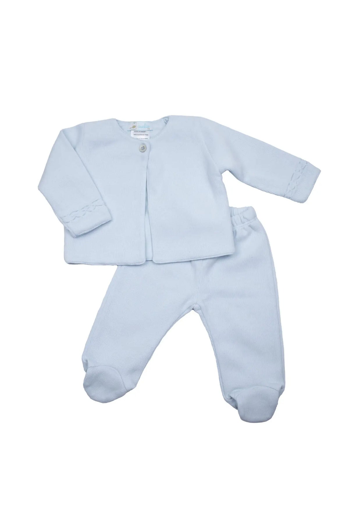 Hand Smocked Layette Set - Lt. Blue from Anderson Parker