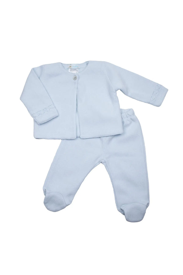 Hand Smocked Layette Set - Lt. Blue from Anderson Parker
