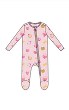 Hanukkah - Pink - 2 Way Zipper Ruffle Back Footie from Anderson Parker