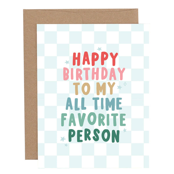 Happy Birthday Favorite Person Greeting Card from Anderson Parker