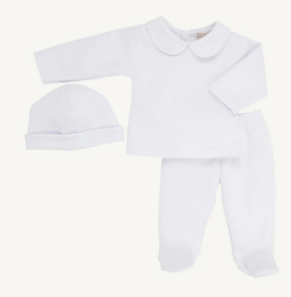Hart's Hold Me Set (Pima Jacquard) - Worth Avenue White from Anderson Parker