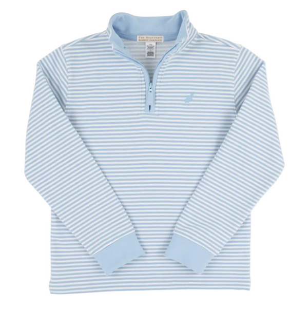Hayword Half-Zip - Beale Street Blue Stripe/Beale Street Blue from Anderson Parker