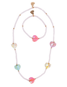 Heart Geode Necklace & Bracelet Set from Anderson Parker