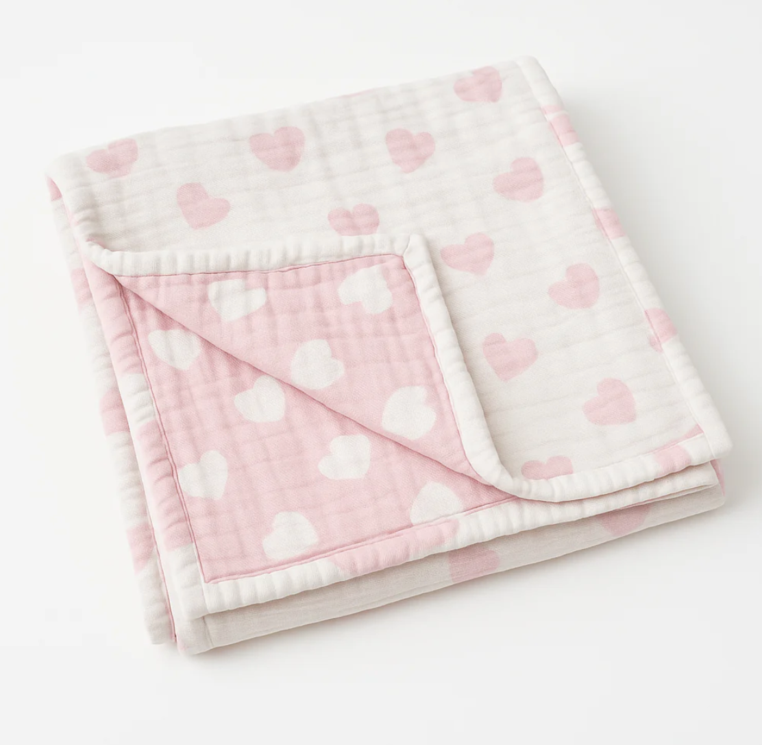Hearts Baby Blanket from Anderson Parker