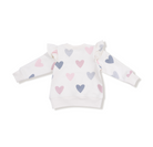 Hearts - French Terry - Ruffle Sweatshirt from Anderson Parker