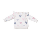 Hearts - French Terry - Ruffle Sweatshirt from Anderson Parker
