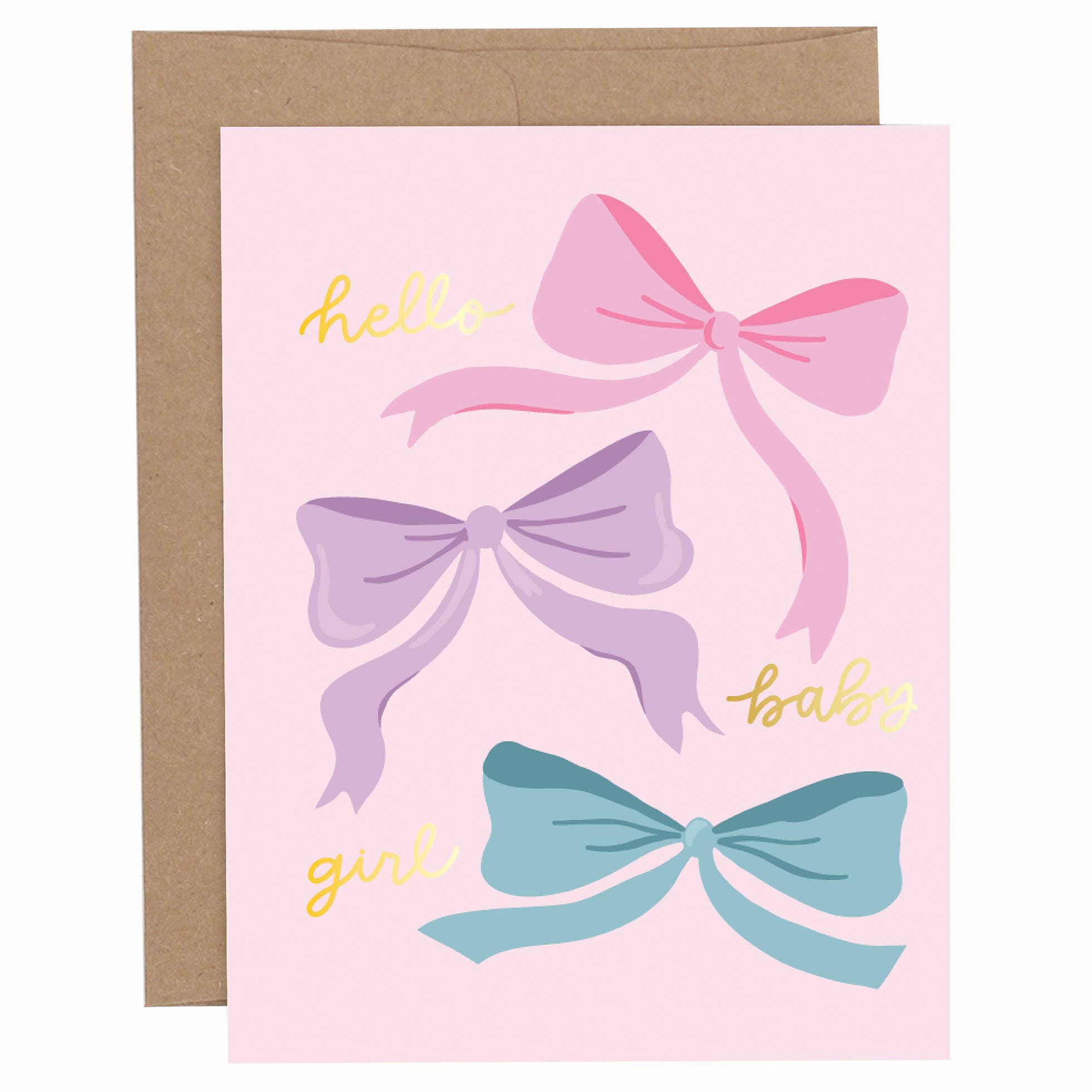 Hello Baby Girl Greeting Card from Anderson Parker