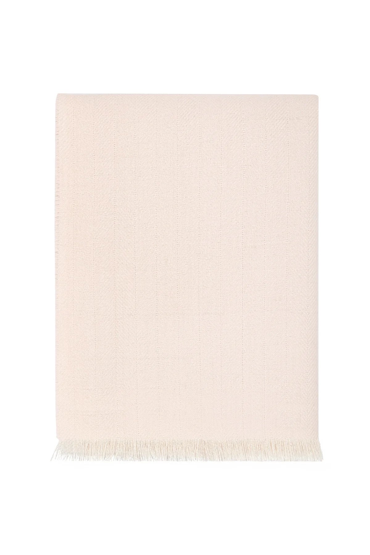 Herringbone Baby Alpaca Woven Blanket - Pink from Anderson Parker