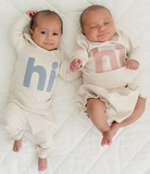 "Hi" Baby 2pc Set - Blush from Anderson Parker