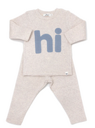 "Hi" Baby 2pc Set - Fog Blue from Anderson Parker