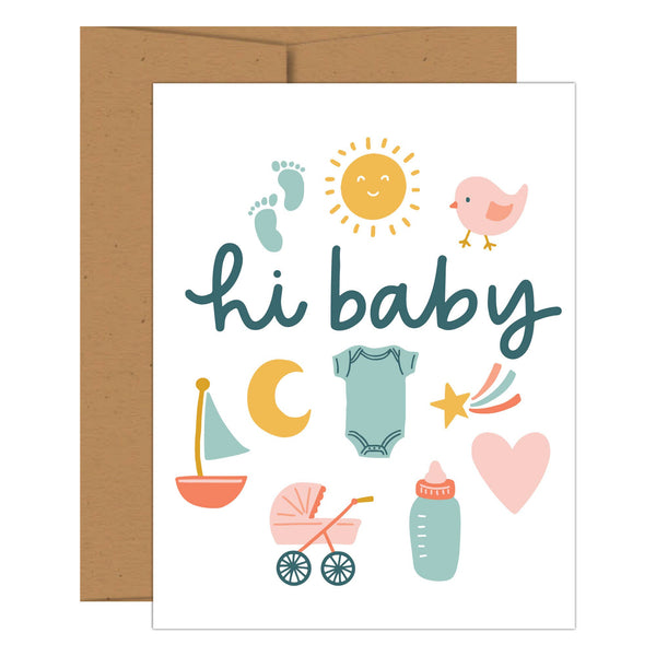 Hi Baby Greeting Card from Anderson Parker