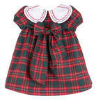 Holiday Plaid Petal Dress - Green from Anderson Parker