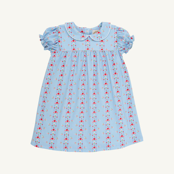 Holly Day Dress - Normal Weight Pima - First Day Flowers/Worth Ave White/Richmond Red from Anderson Parker
