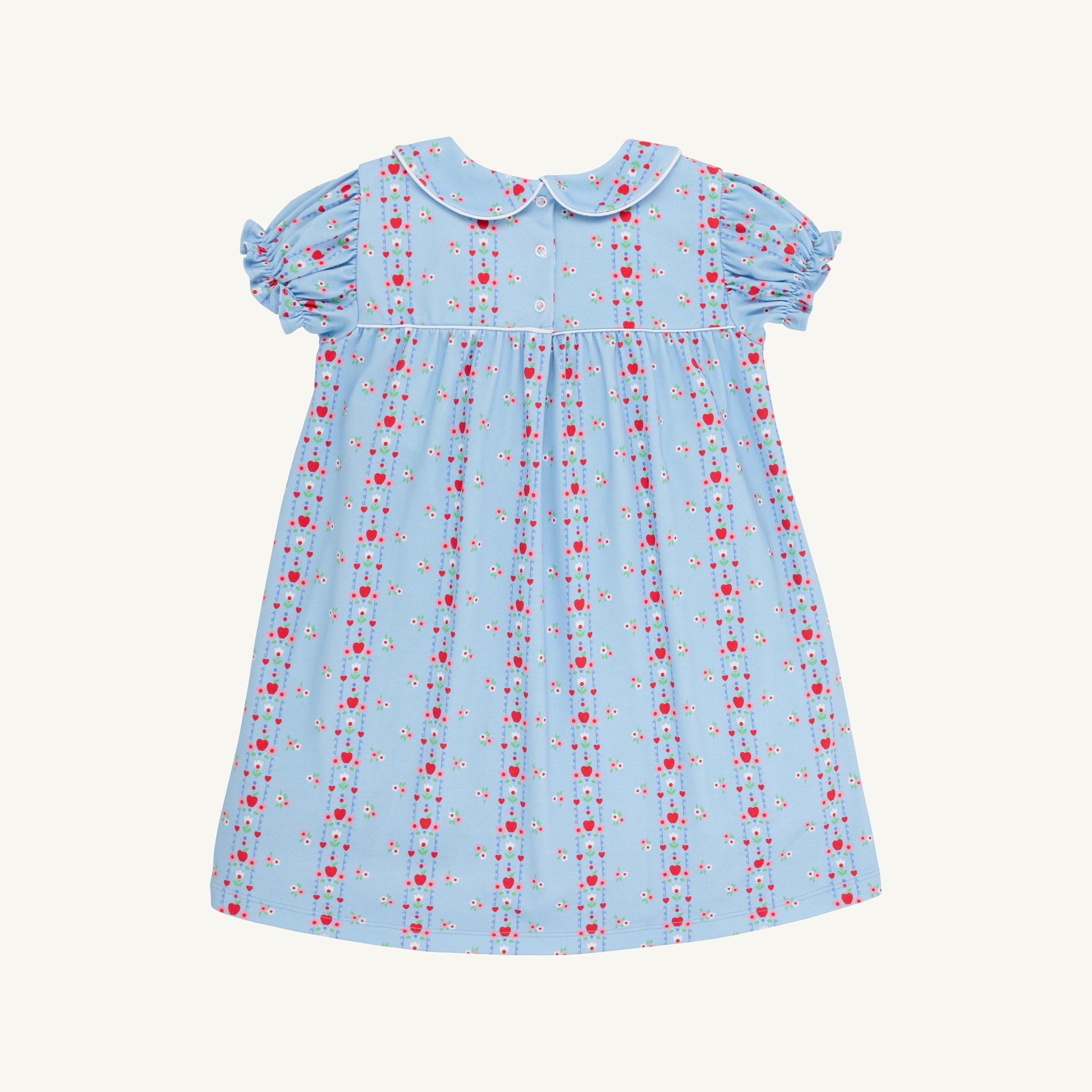 Holly Day Dress - Normal Weight Pima - First Day Flowers/Worth Ave White/Richmond Red from Anderson Parker