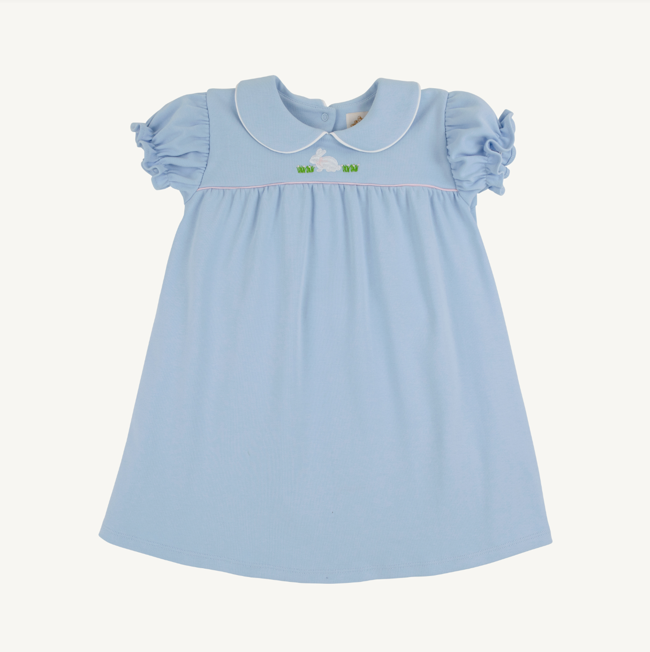 Holly Day Dress - Pima - Beale Street Blue/Bunny from Anderson Parker