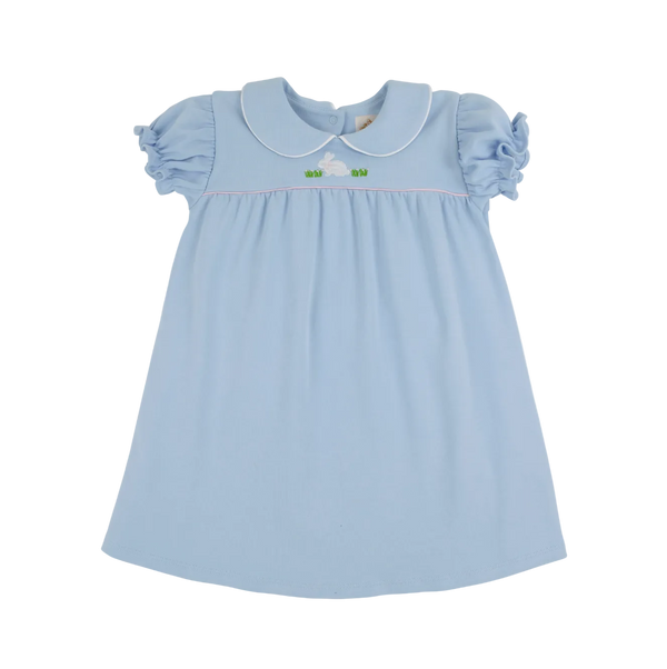 Holly Day Dress - Pima - Beale Street Blue/Bunny from Anderson Parker