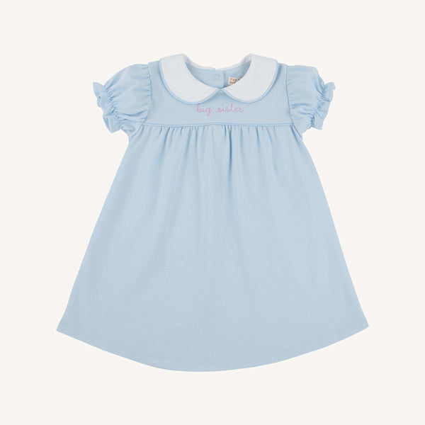 Holly Day Dress - Pima - Buckhead Blue/Worth Ave White/Hamptons Hot Pink/Big Sister from Anderson Parker