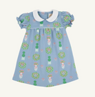 Holly Day Dress - Topiaries and Tangerines (Barrington Blue)/Worth Ave White/Barrington Blue from Anderson Parker