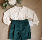 Holly Jolly Velvet Short Boy Set from Anderson Parker