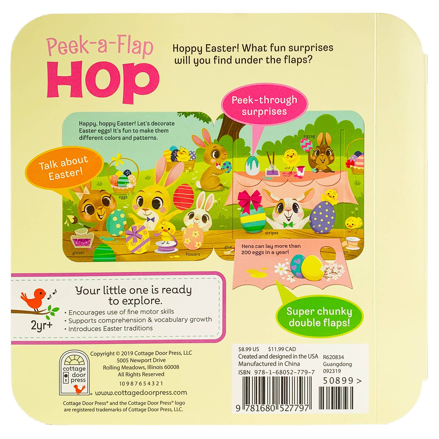 Hop  Easter Lift-a-Flap Board Book from Anderson Parker
