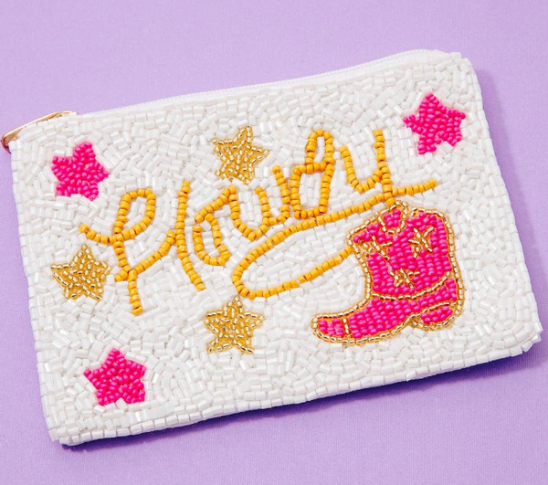 Howdy Boot Beaded Coin Wallet from Anderson Parker