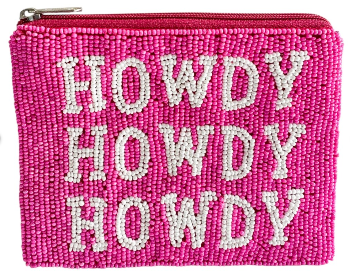 Howdy Howdy Howdy Beaded Coin Wallet from Anderson Parker
