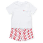 Hudson Short Set - Fire Truck Red from Anderson Parker