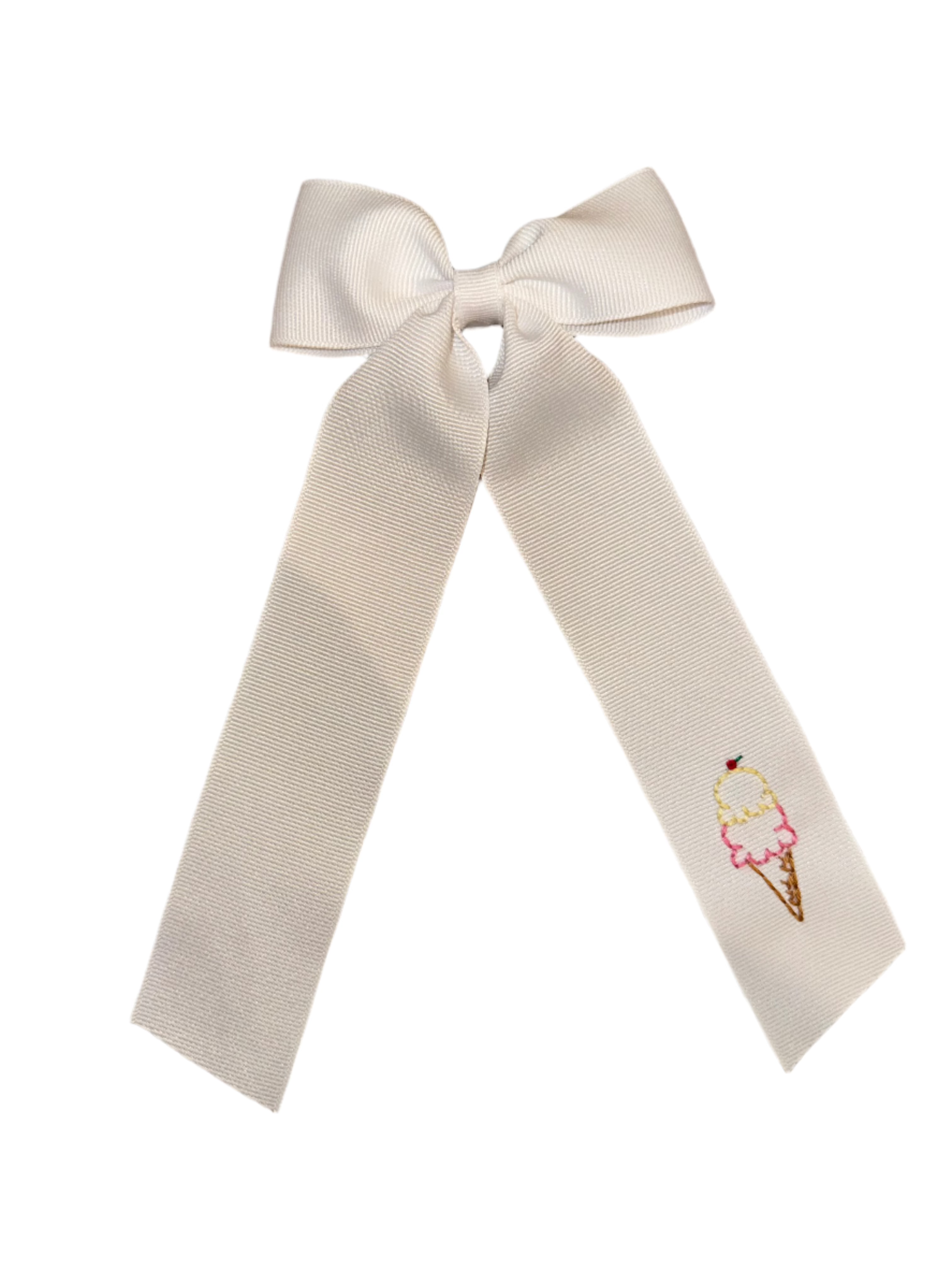 Medium Long Tail Bow - Ice Cream - Anderson Parker