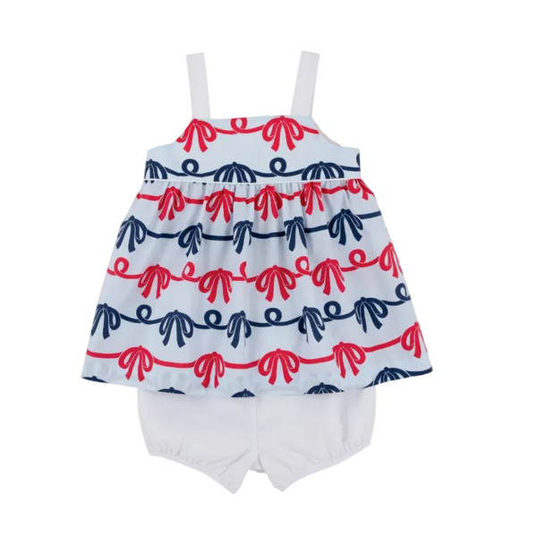 Idabelle Bloomer Set - Brentwood Bows/Worth Ave White from Anderson Parker