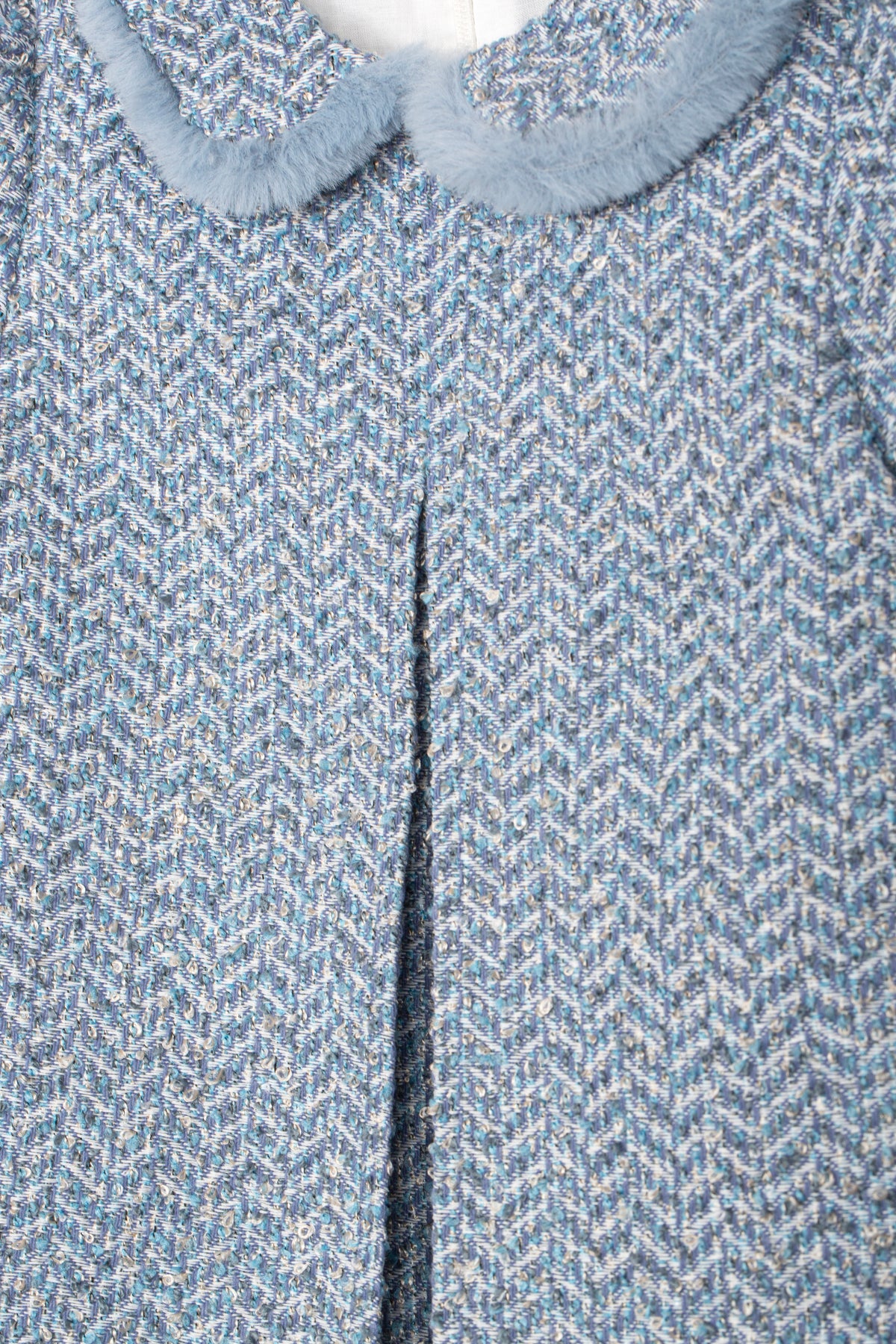 Indigo Blue Tweed Dress from Anderson Parker