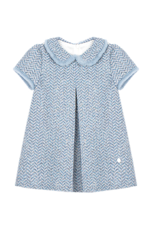 Indigo Blue Tweed Dress from Anderson Parker