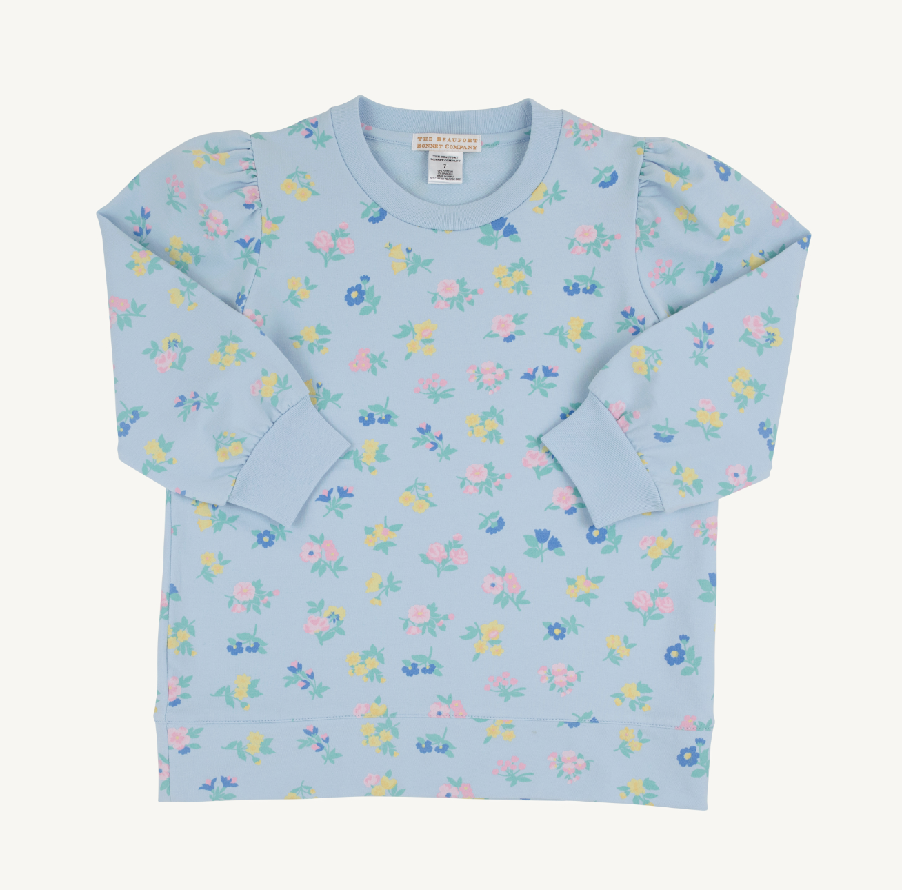 Is It Saturday Sweatshirt - Little London Flowers/Buckhead Blue from Anderson Parker