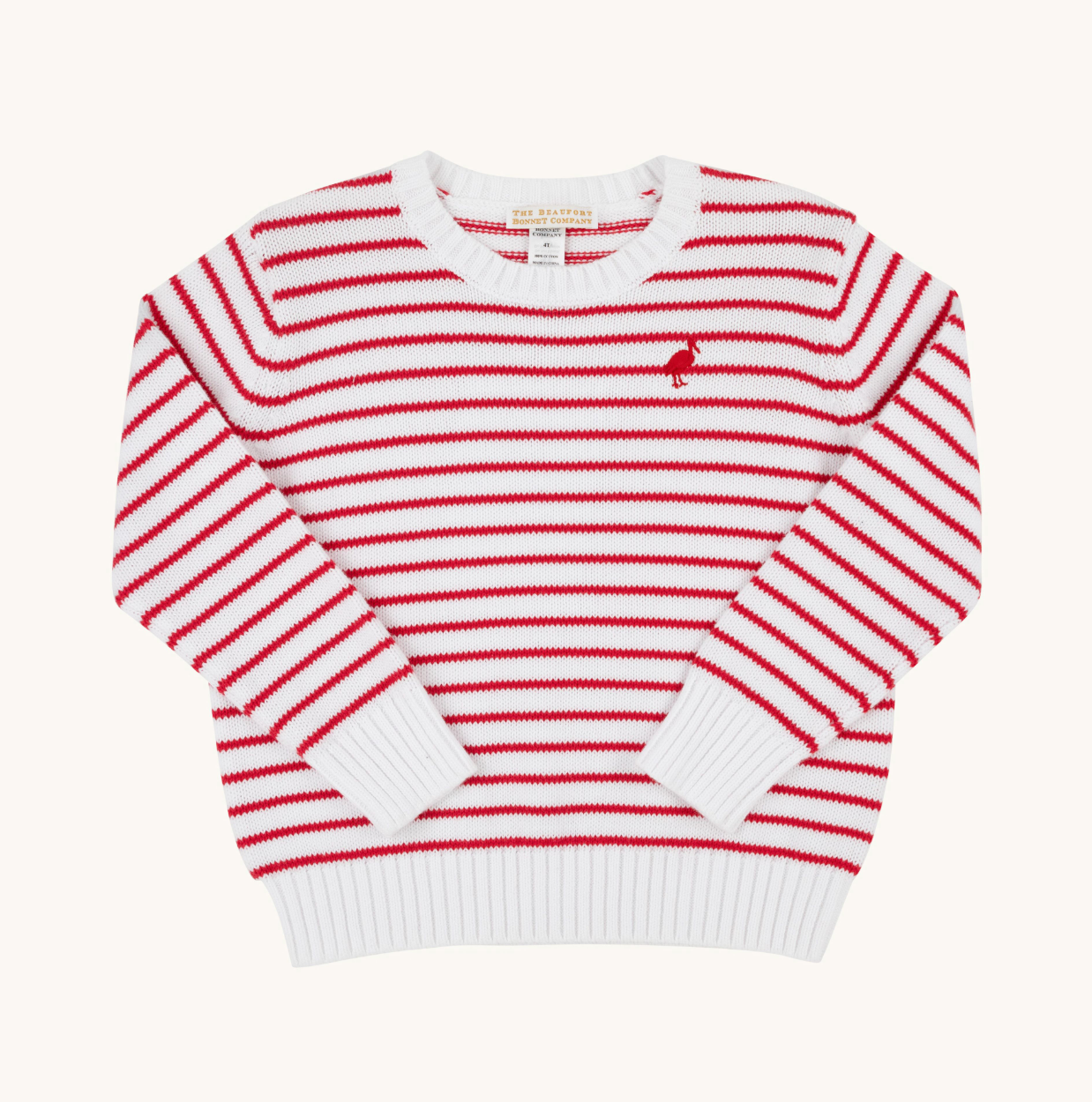 Isaac's Sweater - Richmond Red Stripe from Anderson Parker