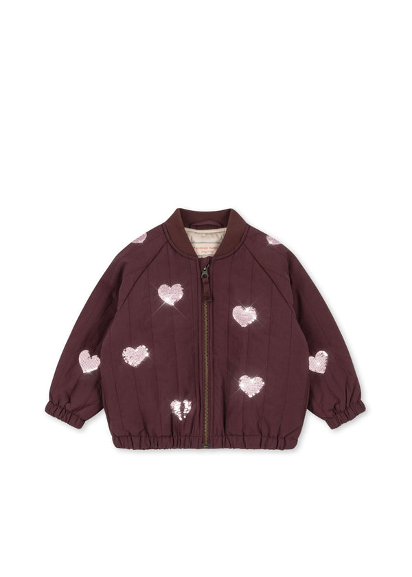 JUNO SEQUIN BOMBER JACKET - DECADENT CHOCOLATE from Anderson Parker