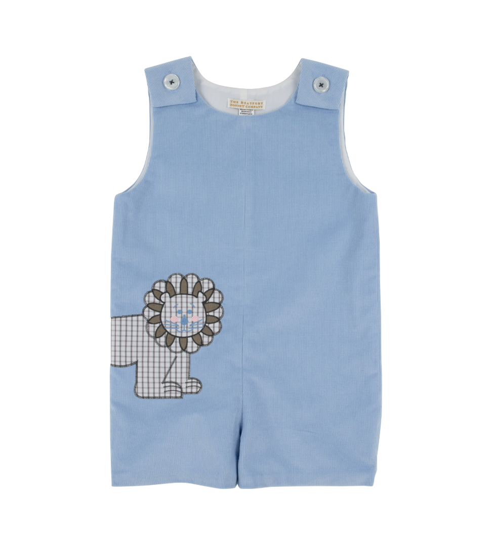 Jack Keene Jon Jon & Peter Pan Collar Shirt - Corduroy - Beale Street Blue/Lion from Anderson Parker