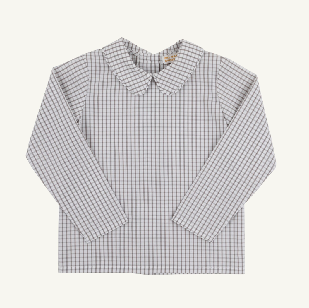 Jack Keene Jon Jon & Peter Pan Collar Shirt - Corduroy - Beale Street Blue/Lion from Anderson Parker