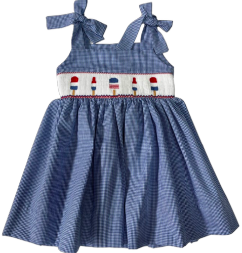 Jackie Smocked Dress - Holiday Pop from Anderson Parker