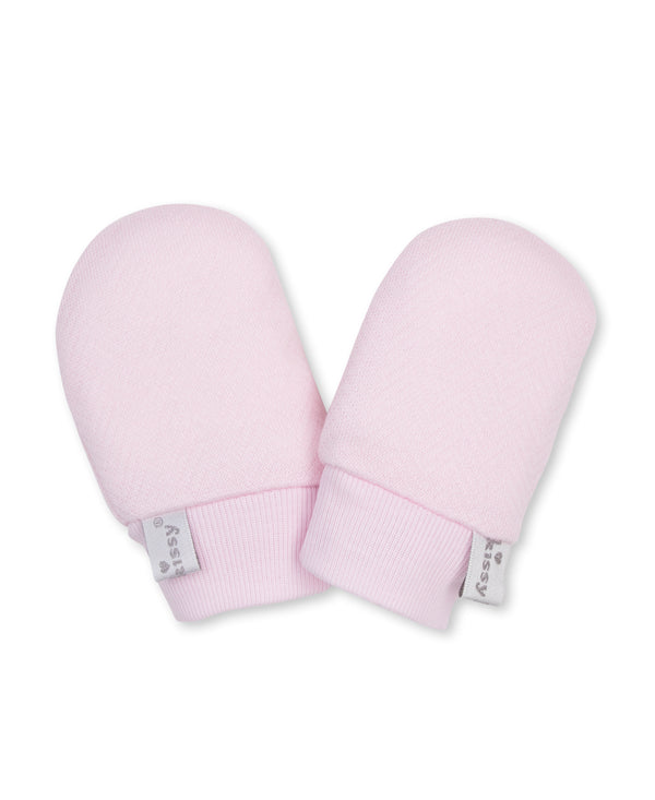 Jacquard Mitts - Pink from Anderson Parker