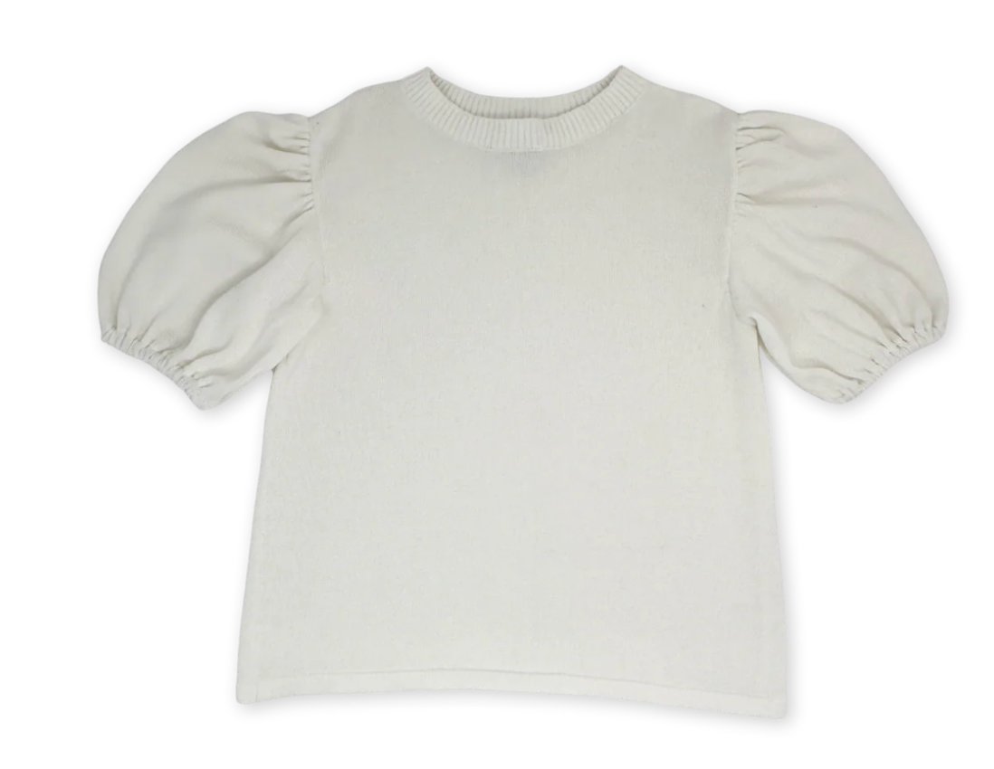 Jane Sweater Blouse - Charlotte Cream from Anderson Parker