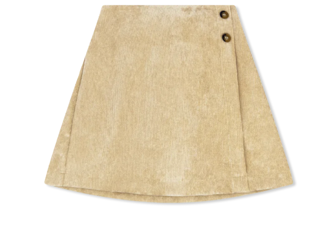 Julia Skirt - Alexandria Khaki Corduroy from Anderson Parker