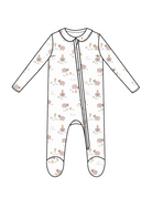 Just Hatched - Pink - Peter Pan 2 Way Zipper Footie from Anderson Parker