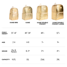 Kane Double Pocket Large Backpack - Gold from Anderson Parker