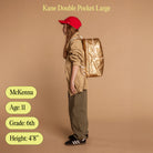 Kane Double Pocket Large Backpack - Gold from Anderson Parker