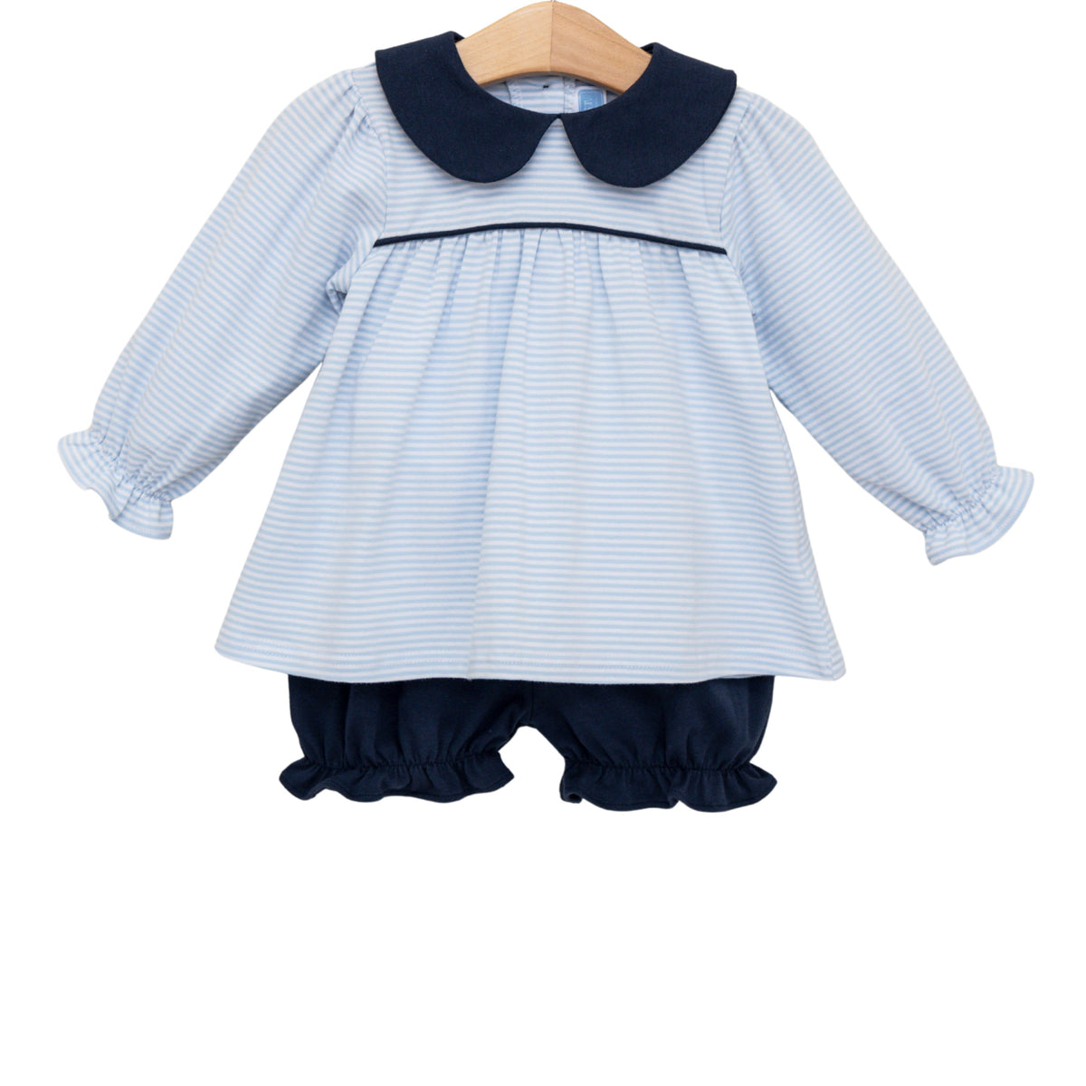 Katherine Bloomer Set - Light Blue Stripe/Navy from Anderson Parker
