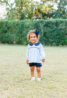 Katherine Bloomer Set - Light Blue Stripe/Navy from Anderson Parker