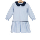 Katherine Dress - Light Blue Stripe/Navy from Anderson Parker