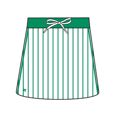 Kelly Green Stripe Power Play Skort from Anderson Parker