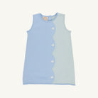 Kennedy Colorblock Dress - Heavy Weight Knit - Sarasota Sky/Old Greenwich Green from Anderson Parker