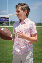 Kickoff Burnt Orange Polo Short Sleeve Shirt from Anderson Parker